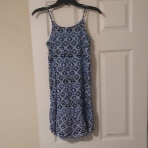 Place Blue Patterned Kids Casual Dress